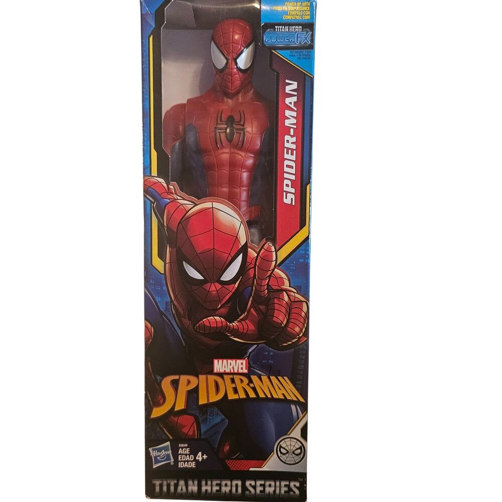 MARVEL Spider-Man Action Figure -Titan Hero Series Power FX, 12in. Hasbro NWT